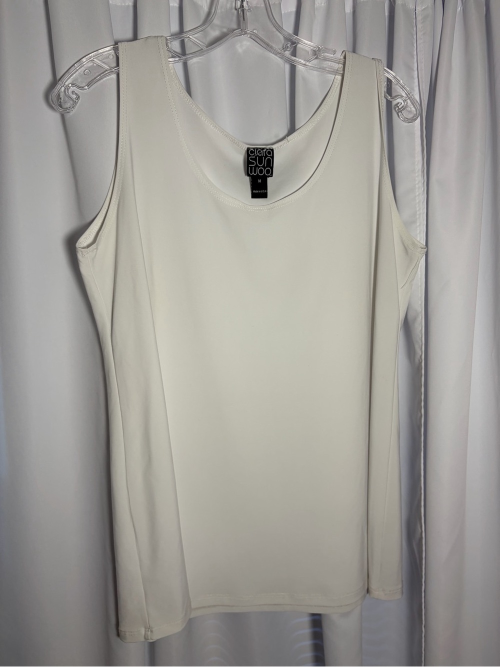 CLARA SUN WOO White Tank Top size M